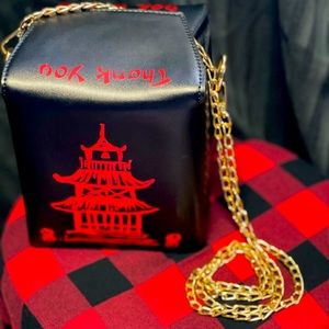 TAKE OUT BOX HANDBAG goth dark